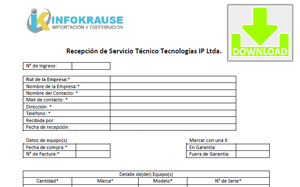 Descarga Formulario RMA