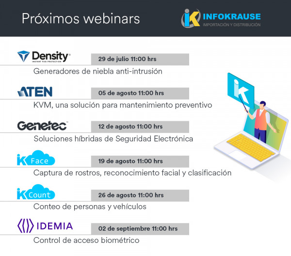 Próximos webinars en INFOKRAUSE